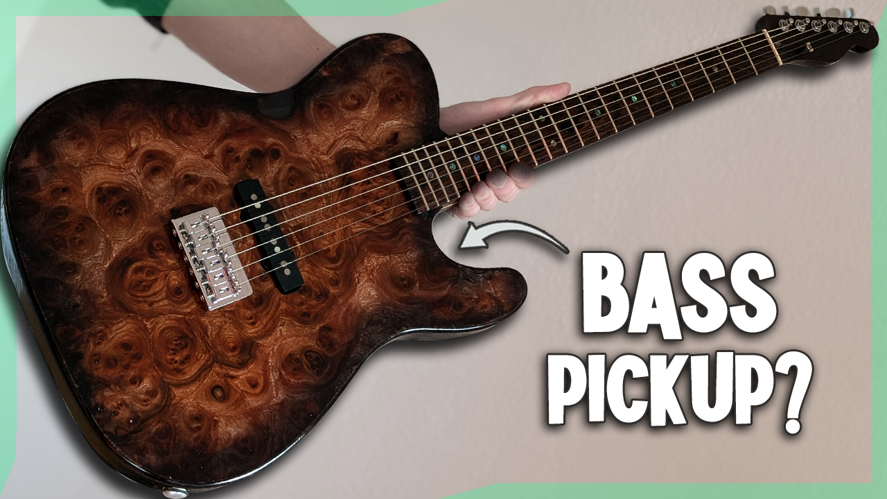 Can you put a bass pickup in a normal guitar?