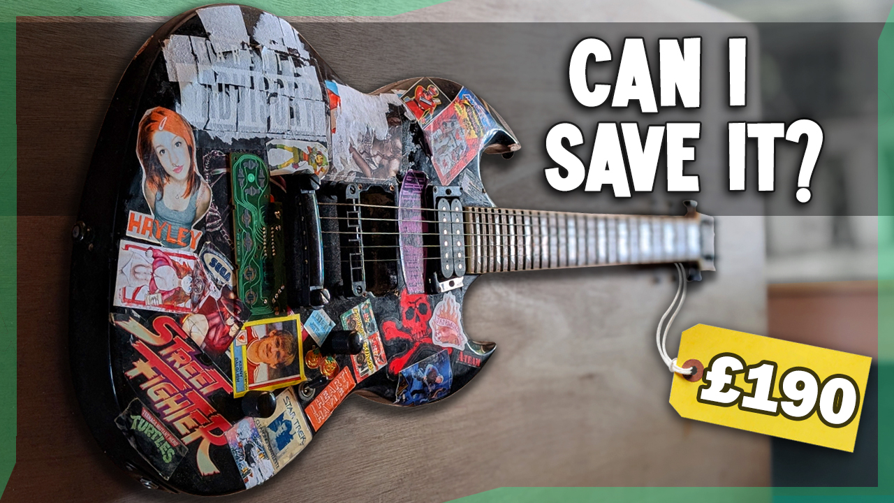 Custom refinished ESP LTD Viper project with only one pickup